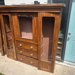 Antique Wardrobe Bookcase