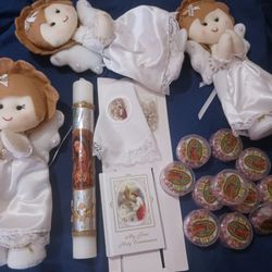 Rosary, Book, Candle and Ornaments