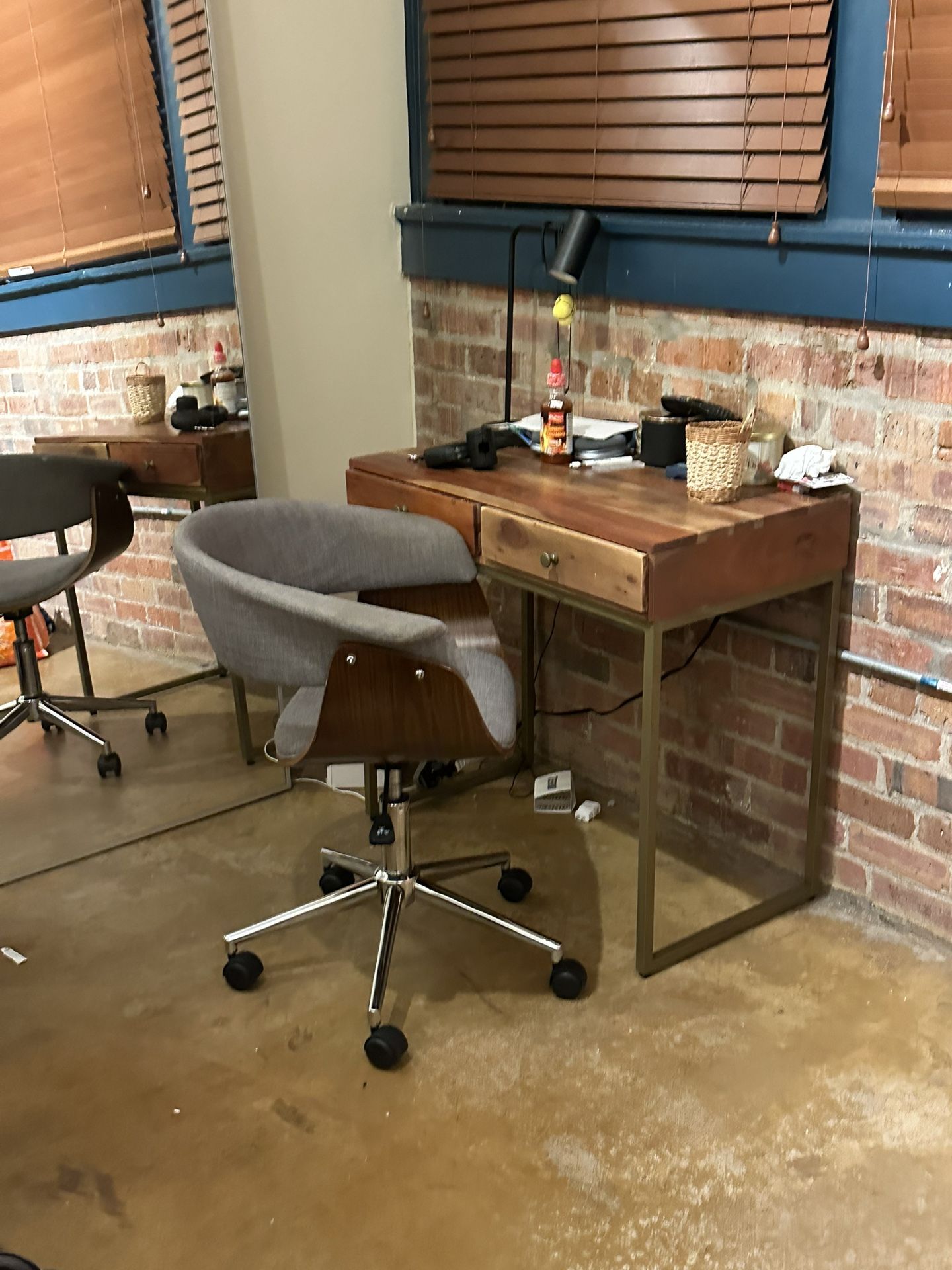 Wooden Desk And Chair