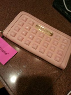 New large Betsey Johnson wallet baby pink
