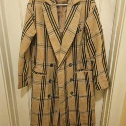 ASOS Plaid Wool Blend Coat - US Size 2