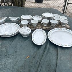 I have three different sets a big China set from Japan number 6701. I have a single saucer dish with China cup from Royal Windsor, fine bone China Eng