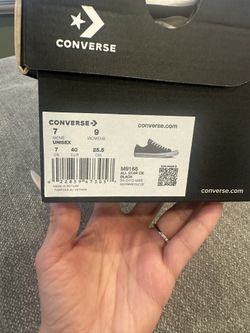 Black Converse Men's 7, Women's 9