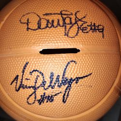 PHOENIX SUNS  Autographed .Basketball bank