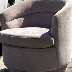 West Elm Blush Swivel Chairs  (2)