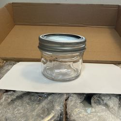 4 oz Mason Jars, 8 Pack 