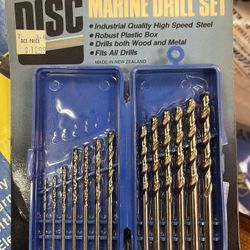 Drill Bit Set Marine In Case