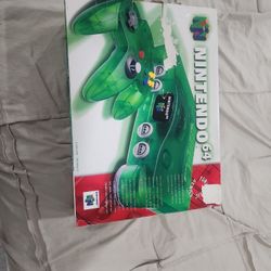 N64 Console Jungle Color In Box 