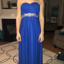 Cobalt Blue Formal Dress / Prom Dress By Sequin Hearts   Size 3