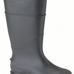 A pair of black boots rubber