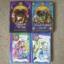 Ever After High 4-Book Lot Hardcover Illustrated Shannon Hale/Suzanne Selfors