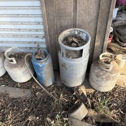 Used Propane Tanks Fire Extinguisher Forklift Propane Tank. 