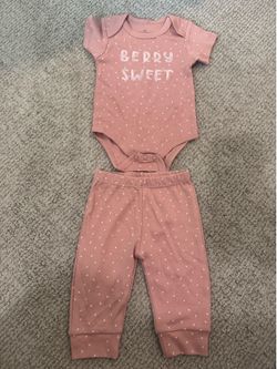 Berry sweet onsie pants shirt 3m