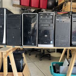 Six Desktops Computers 