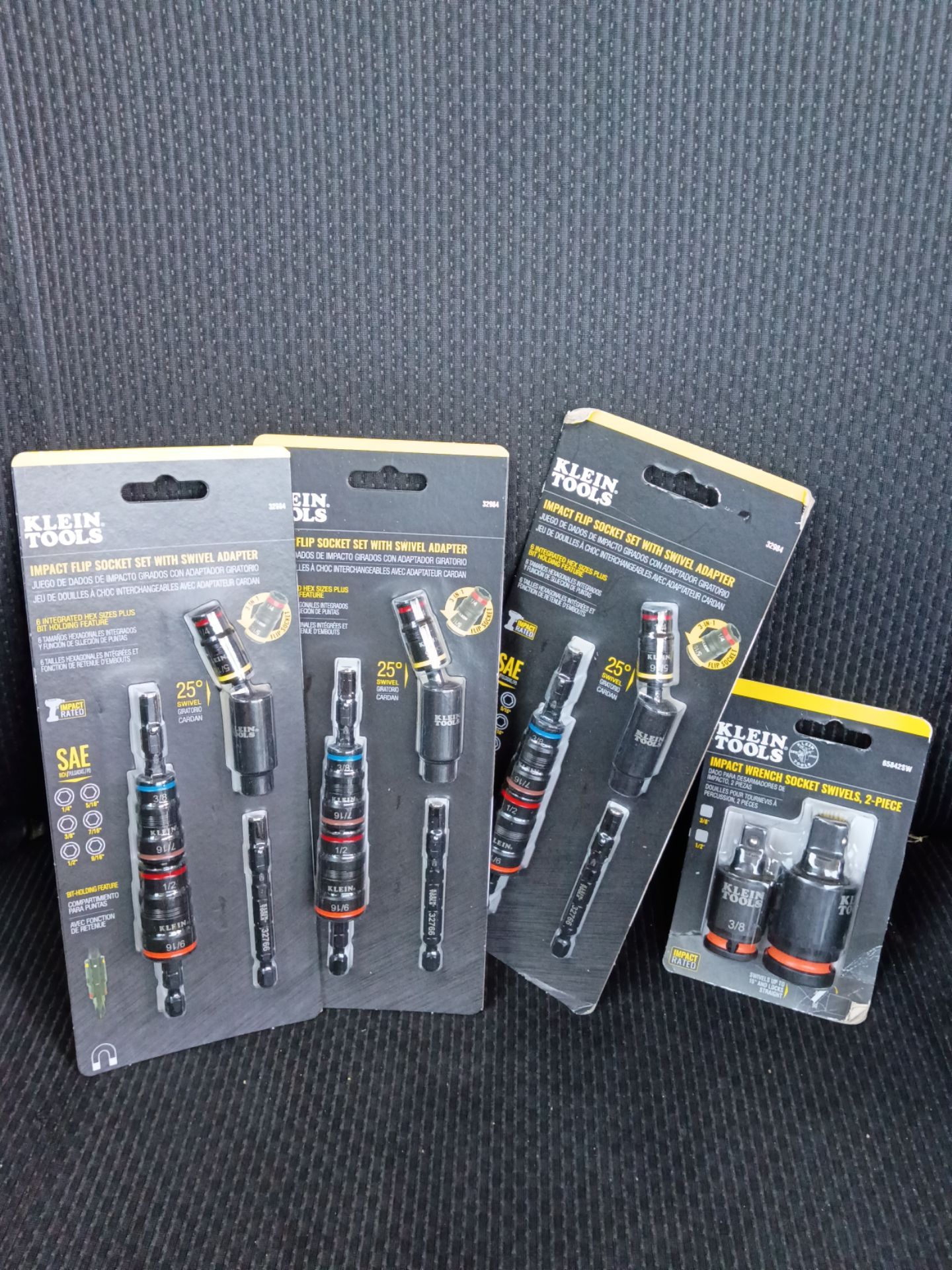 Klein Tools impact flip socket set with swivel adapter