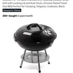 Camping BBQ Set - Portal Charcoal grill And  Chimney Starter 