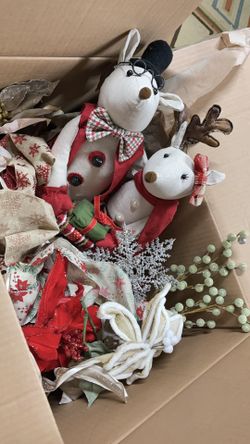 5 Box Of Christmas Decor Just Like Brand New Use It Only Twice