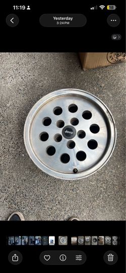 Jeep Cherokee Comanche 1(contact info removed) 1(contact info removed) 1996 15" OEM Wheel Rim 👁
