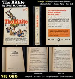 Vintage 1962 The Hittite by Noel B. Gerson – Popular Library Paperback