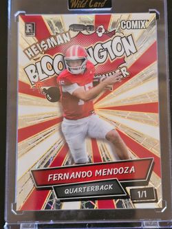 Fernando Mendoza Wild Card Comix Rookie 1/1 Trading Card