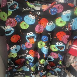 Sesame Street Scrubs Size Large