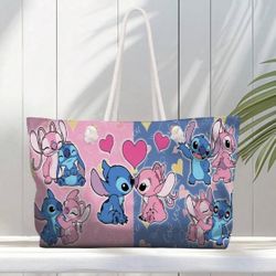 LARGE LILO AND STITCH TOTE BAG