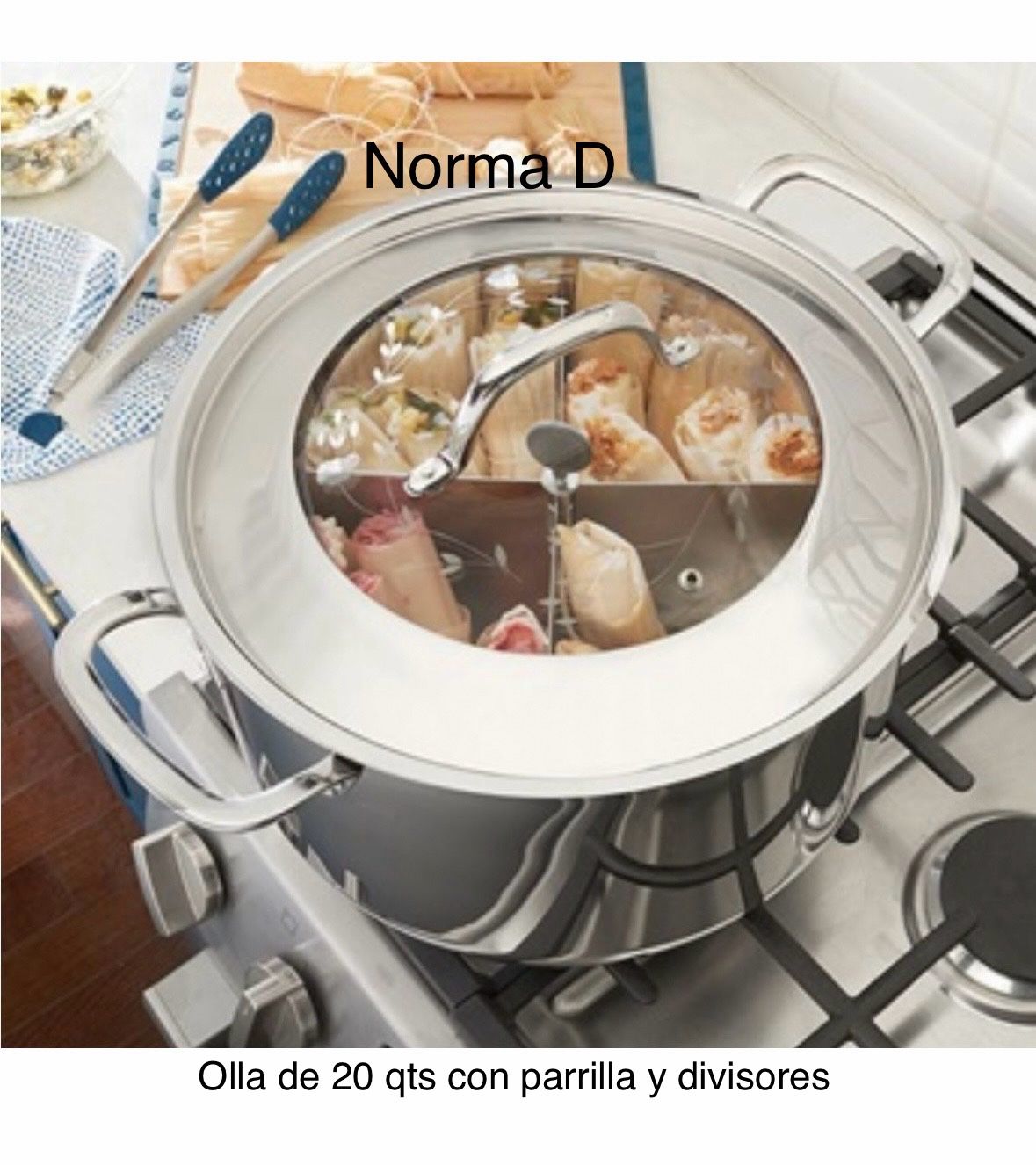 Olla De 20 Qts Con Parrilla Y Divisores Nueva En Su Caja ๐บ Princess House ๐บ