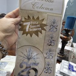 7 FT Dangling Decoration For 25th ANNIVERSARY OR BIRTHDAY 
