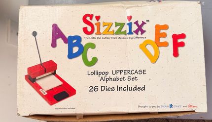 Sizzix Lollipop uppercase alphabet