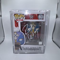 Signed Rey Mysterio Funko Pop – PSA Certified – WWE Legend! 🖊️💥