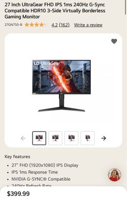 LG 1080 p 240hz Competitive FPS gaming monitor