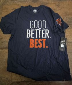 Chicago Bears '47 Good. Better. Best. Franklin T-Shirt - Navy - Size Large