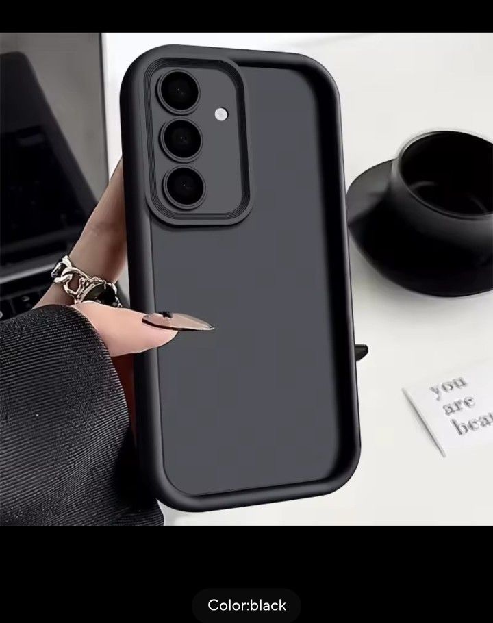 Black Color Phone Case For Samsung Galaxy S25 Ultra-Black Color