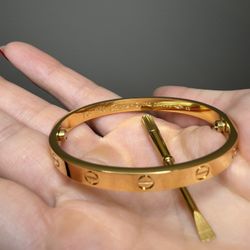 Gold Bracelet 18k Plated Gold 