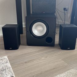POLK AUDIO SUB AND TWO Add speakers 