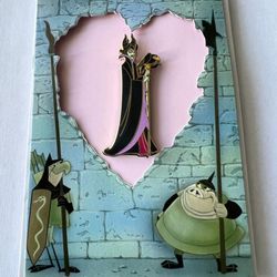 Disney Maleficent & Diablo Pin + Valentine's Day Card LE 500 NEW