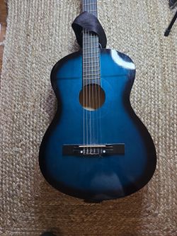 Blue Burst Classical Acoustic Guitar