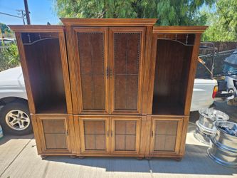 Large entertainment center with storage
