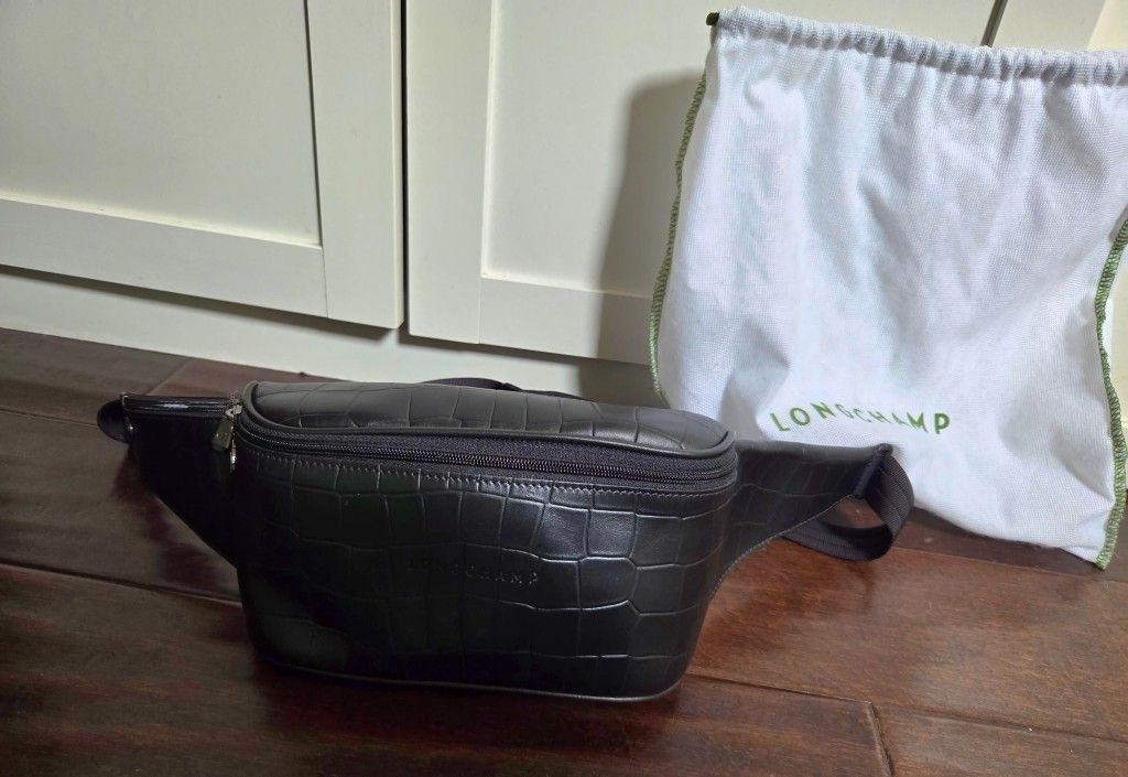 New Longchamp Leather Belt/Sling Bag