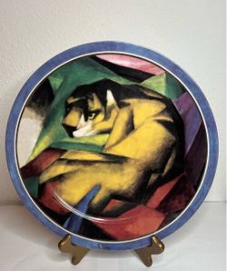 Hot Deal! Goebel Artis Orbis F. Marc Der Tiger Porcelain Collector Plate