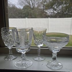 Lot Of 4- Various Waterford Crystal Glasses