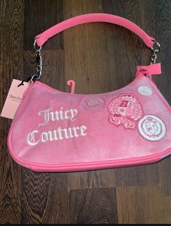 Juicy Couture Pink Velour Shoulder Bag🩷