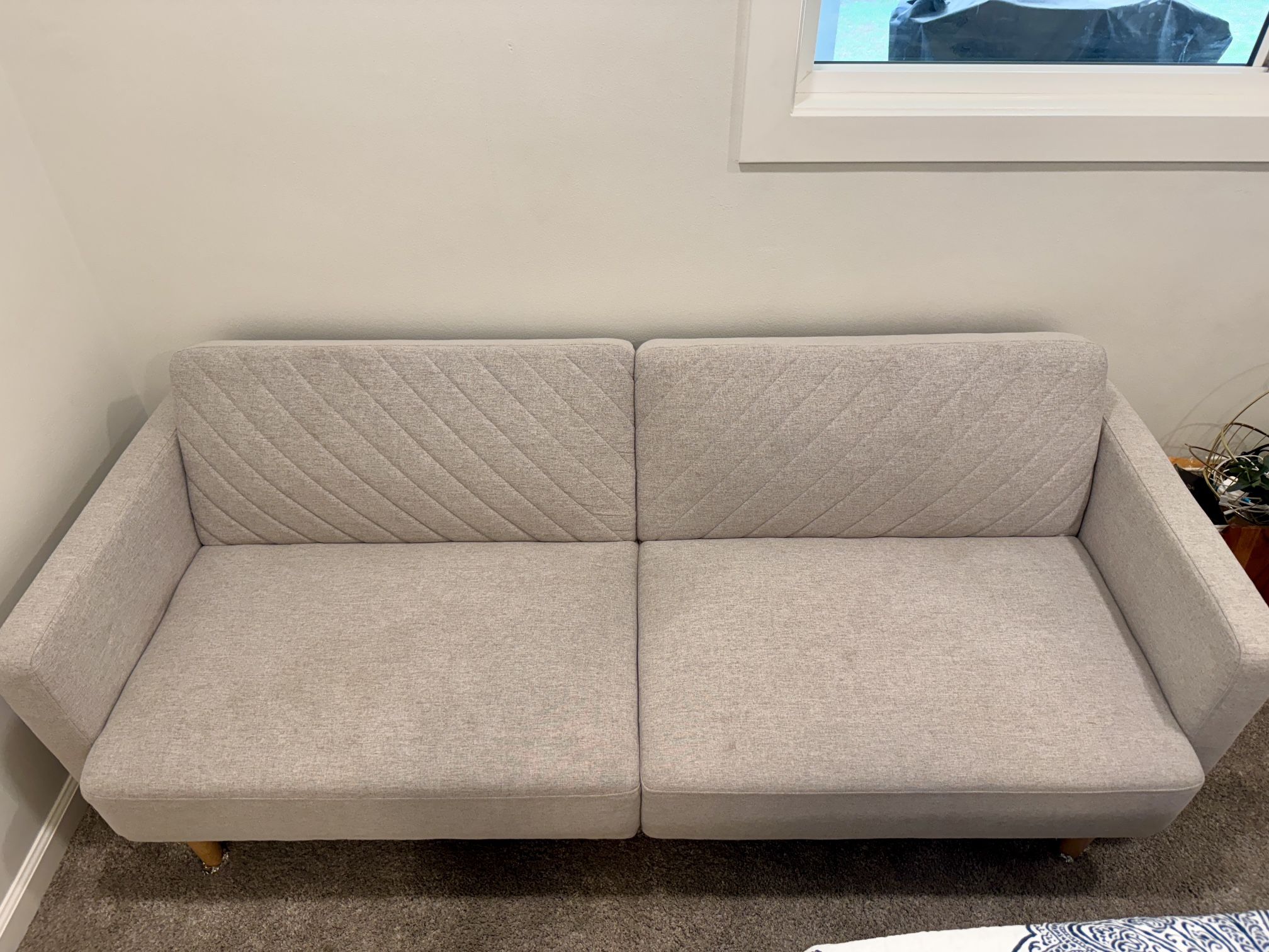 Futon Sofa Grey/beige. Great Condition