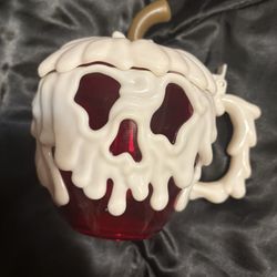 Disney Parks Red Delicious Poison Apple Mug Cup Glow in the Dark Snow White