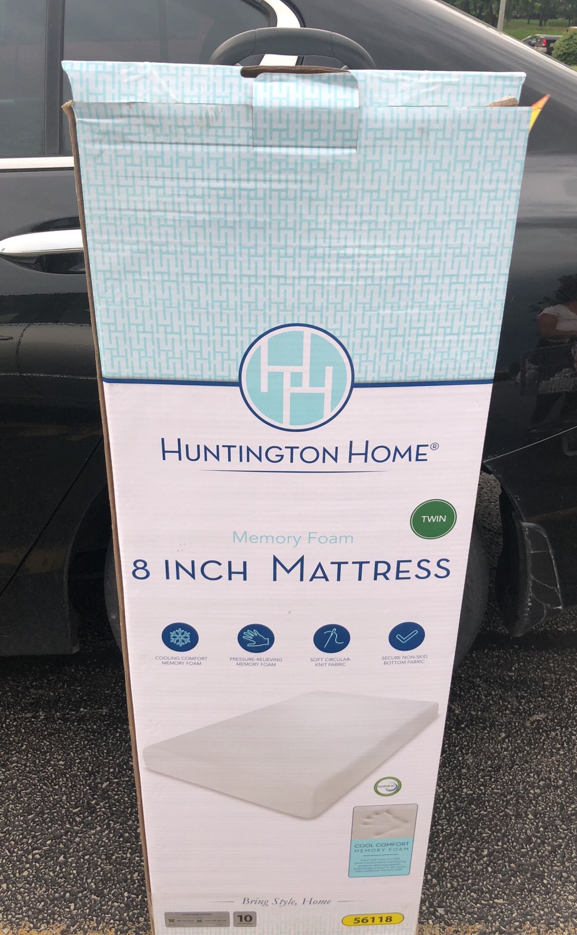 Huntington Home 8” Twin Mattress Memory Foam
