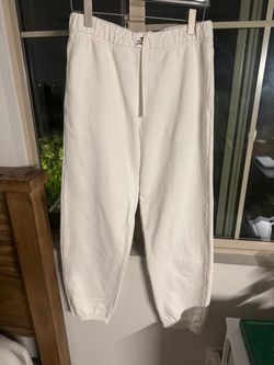 Diesel White sweatPants with Elastic Ankles