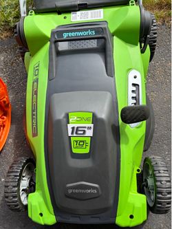 Greenworks  electric(corded plug) mower like New!