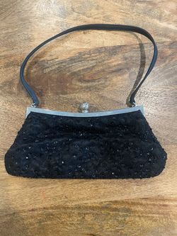 Sequins Vintage Black Purse 