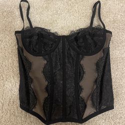 urban outfitters black corset