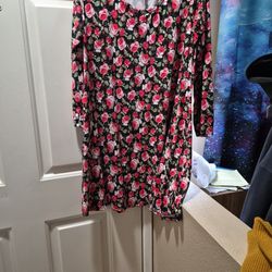 Black Dress With Roses